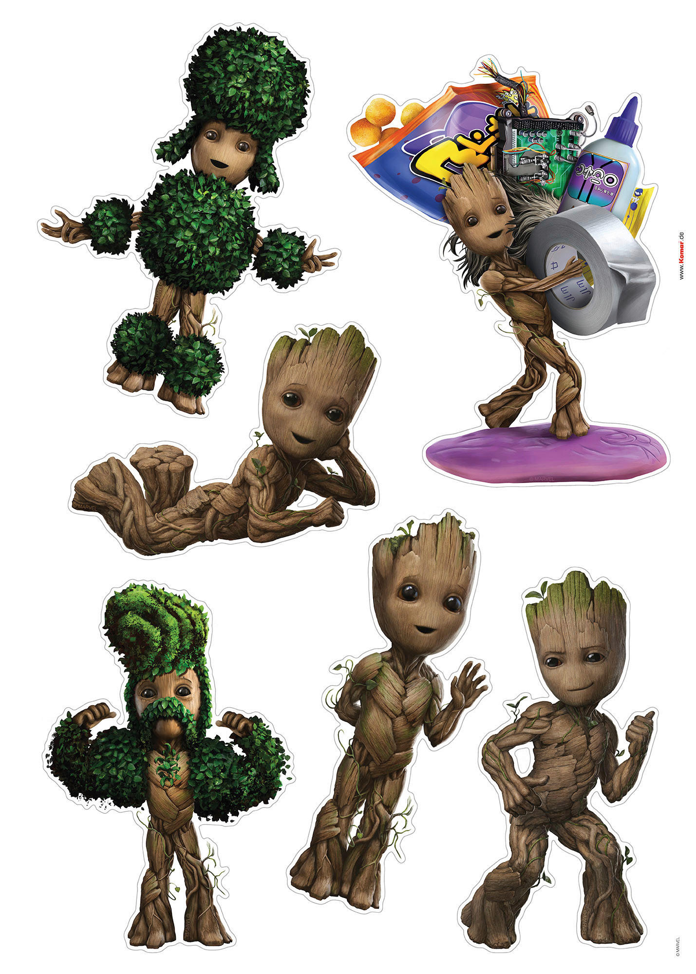 Komar Wandtattoo I am Groot!  I am Groot! B/L: ca. 50x70 cm I am Groot! - (50,00/70,00cm) - Komar