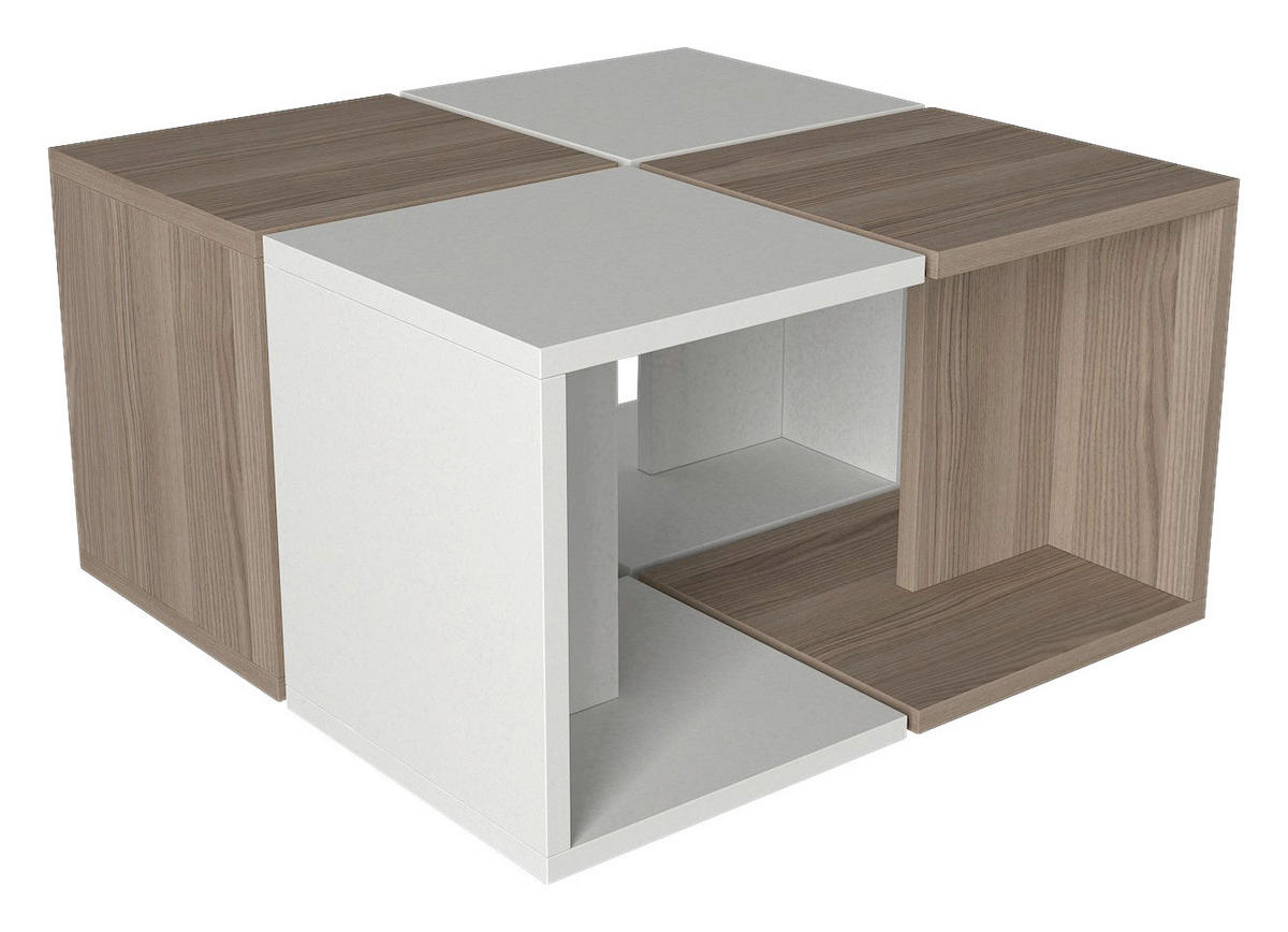 Couchtisch Doodle weiß B/H/T: ca. 80x46,3x70 cm Doodle - weiß (80,00/46,30/70,00cm) - moebel17