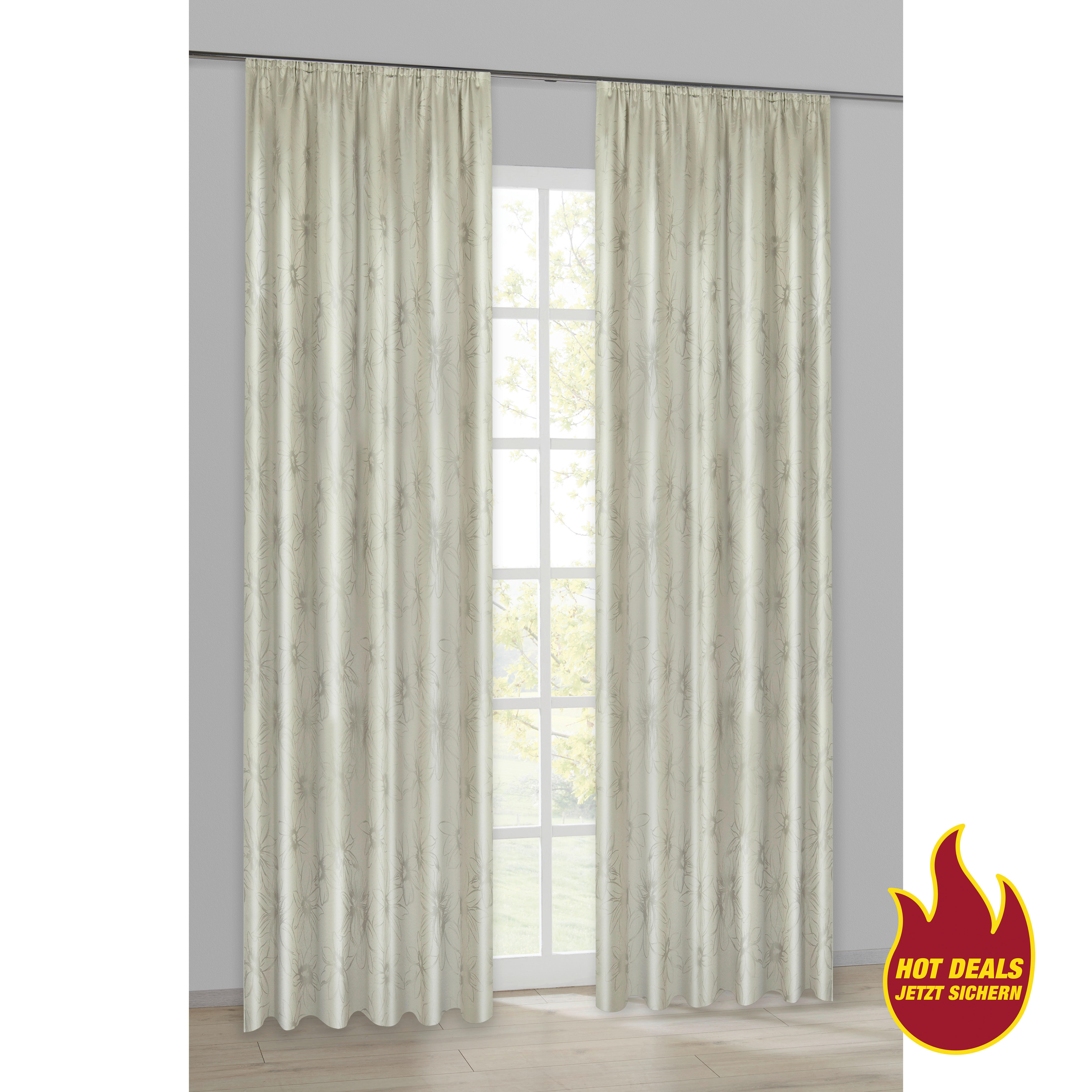 Dekovorhang Paradiso kitt B/L: ca. 140x245 cm Paradiso - kitt (140,00/245,00cm) - Acus