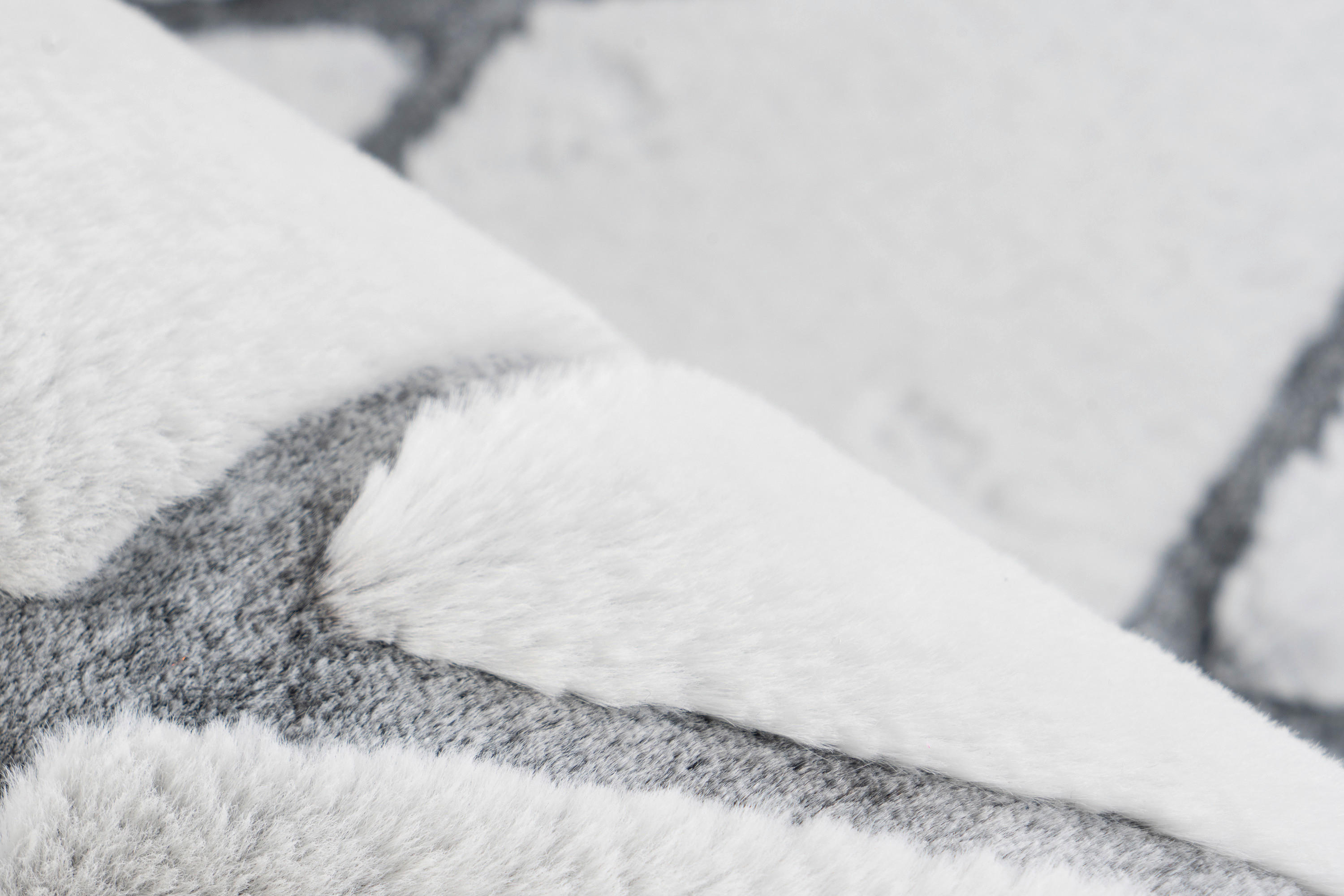 360Living Teppich Vivica anthrazit B/L: ca. 80x150 cm Vivica - weiß/anthrazit (80,00/150,00cm) - 360Living