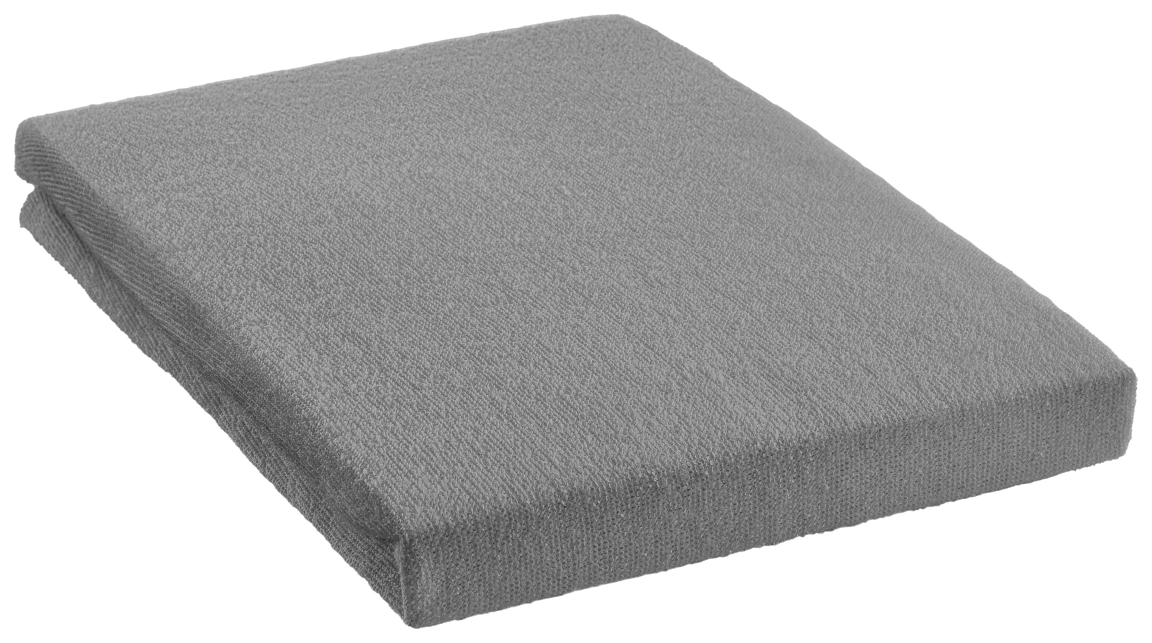 Spannbetttuch Frottee Spannbetttuch-Frottee 180x200cm - grau (180,00/200,00cm) - Sensation