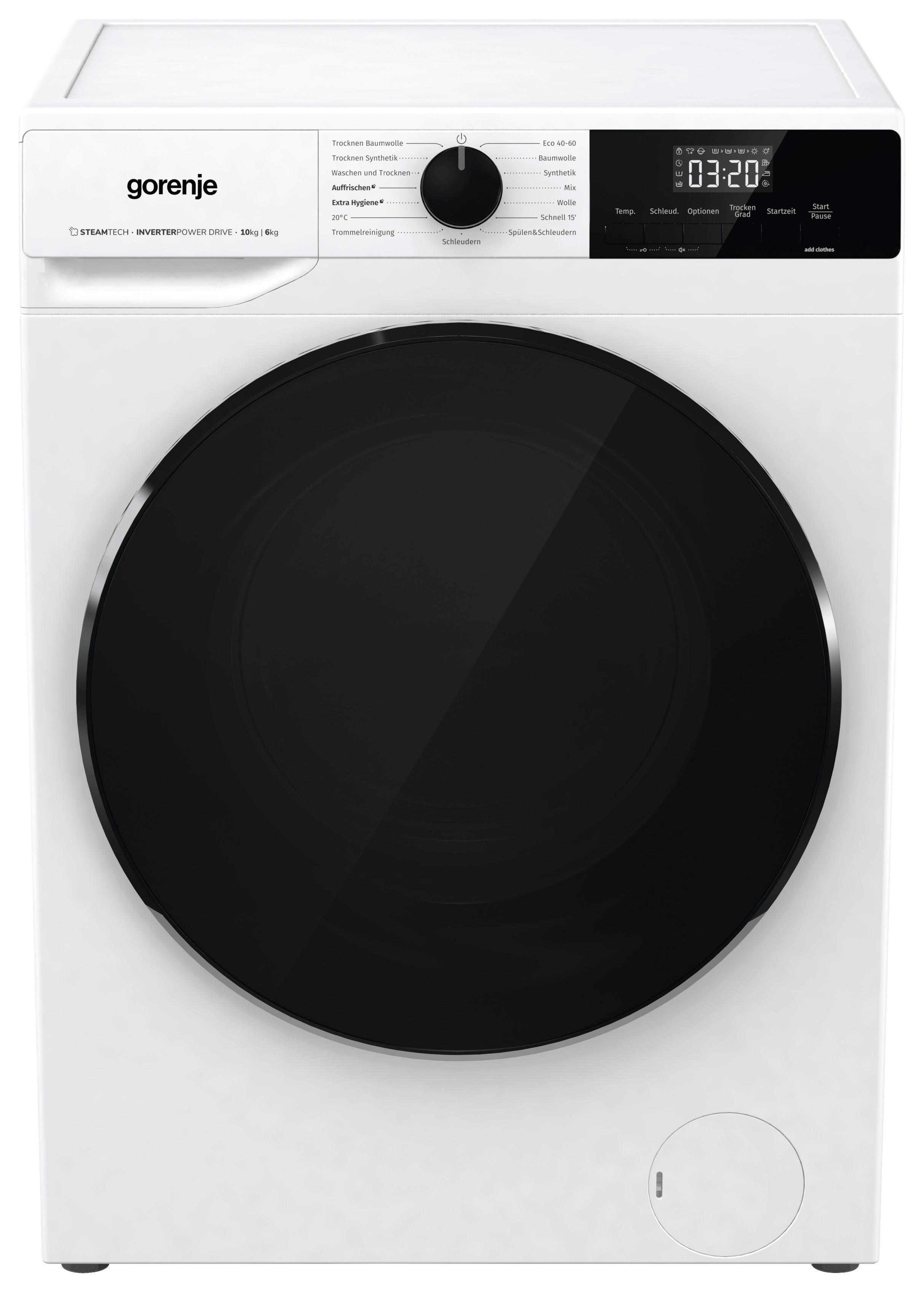 Gorenje Wäschetrockner WD2A164ADPS/DE weiß B/H/T: ca. 59,5x84,5x61 cm ca. 10 kg Waschtrockner WD2A164ADPS/DE - weiß (59,50/84,50/61,00cm) - Gorenje