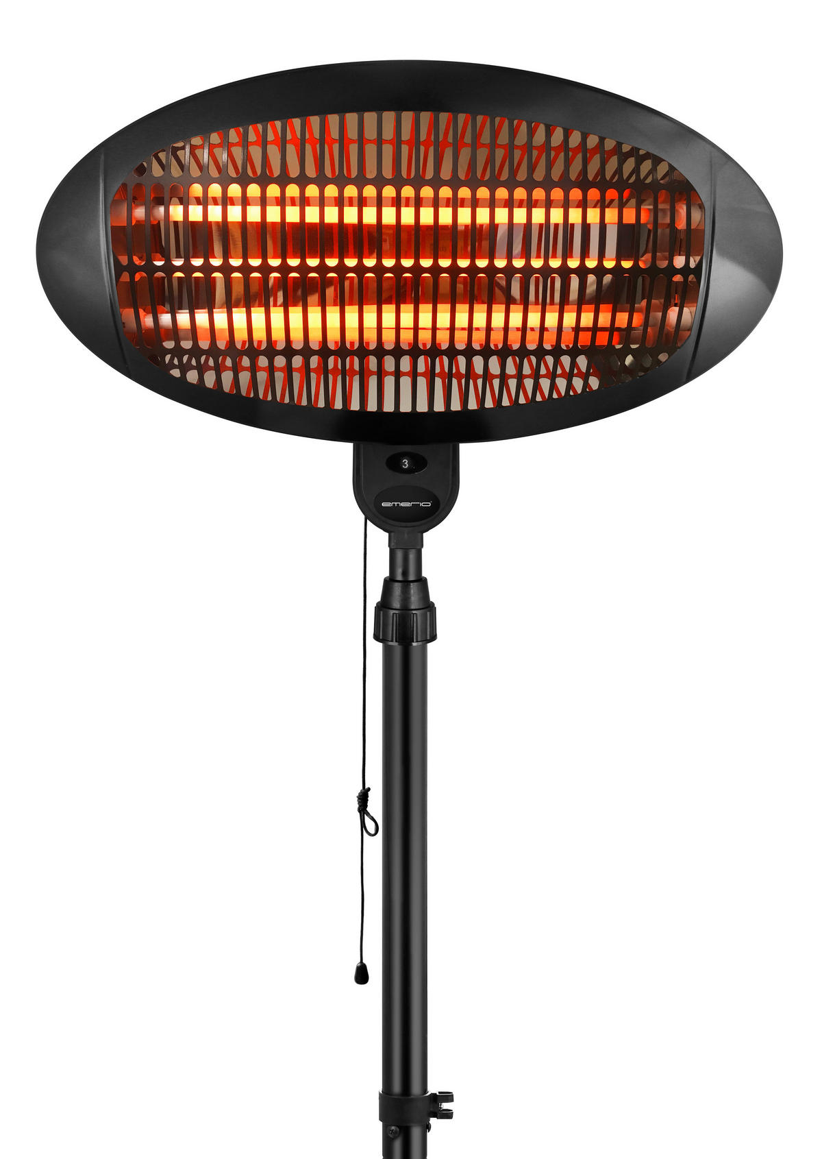 Heizstrahler schwarz Metall Kunststoff B/H/L: ca. 50x210x50 cm ca. 2000 W Heizstrahler PH-121951 - schwarz (50,00/50,00/210,00cm)