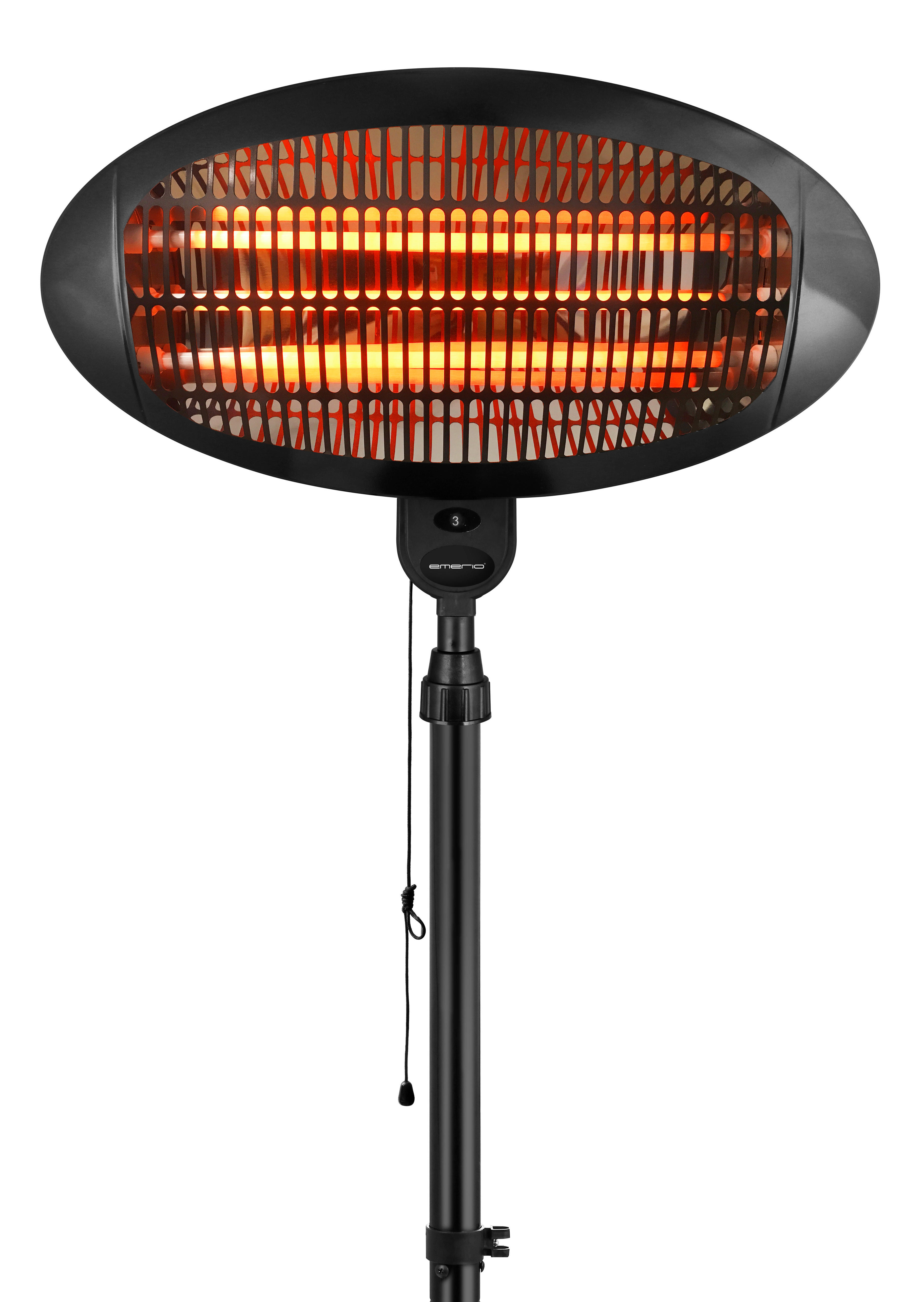 Thumbnail - Heizstrahler schwarz Metall Kunststoff B/H/L: ca. 50x210x50 cm ca. 2000 W