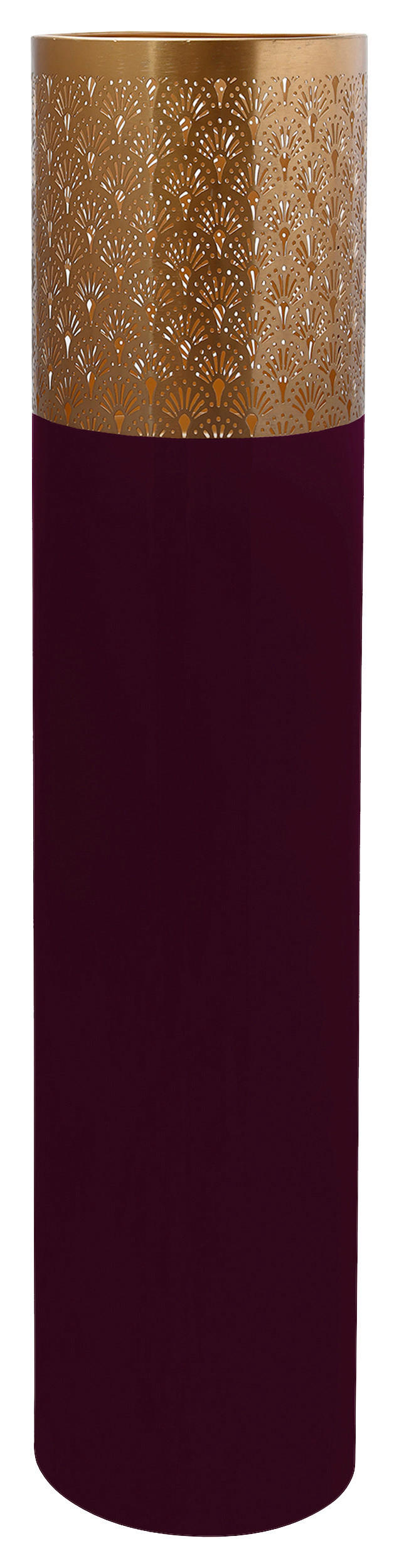360Living Bodenvase Art Deco 1120 beere Eisen B/H/T: ca. 25x121x25 cm Art Deco 1120 - gold/beere (25,00/121,00/25,00cm) - 360Living