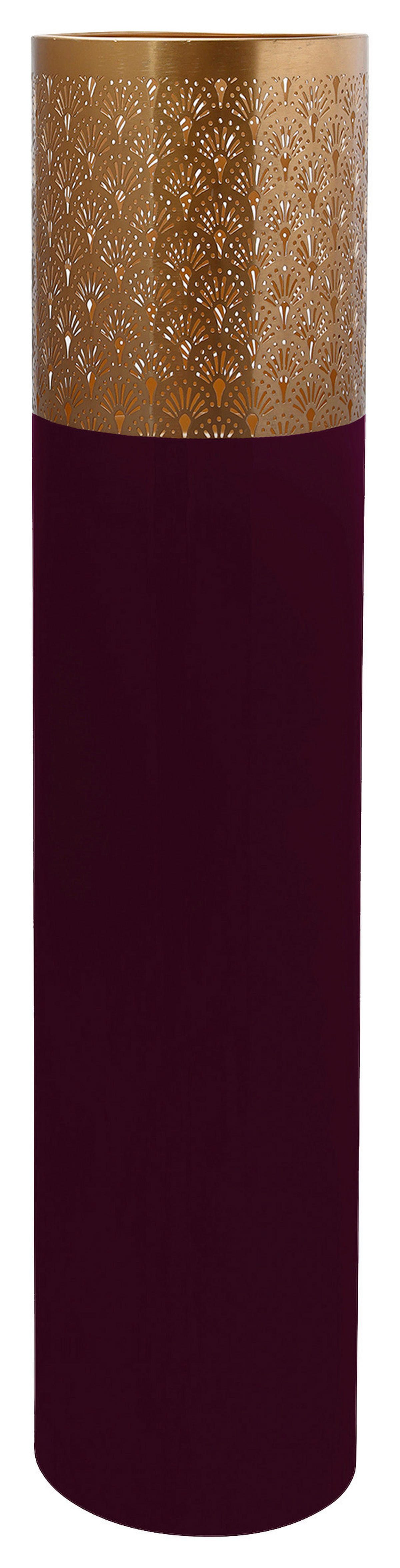 360Living Bodenvase Art Deco 1120 beere Eisen B/H/T: ca. 25x121x25 cm Art Deco 1120 - gold/beere (25,00/121,00/25,00cm) - 360Living