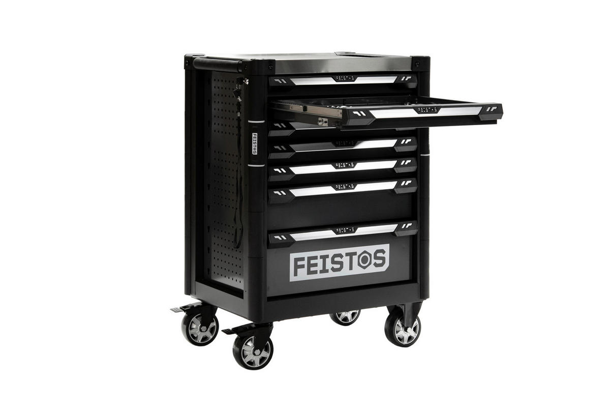 Werkstattwagen Mento schwarz B/H/L: ca. 73x98x48 cm Mento - schwarz (48,00/73,00/98,00cm) - Feistos