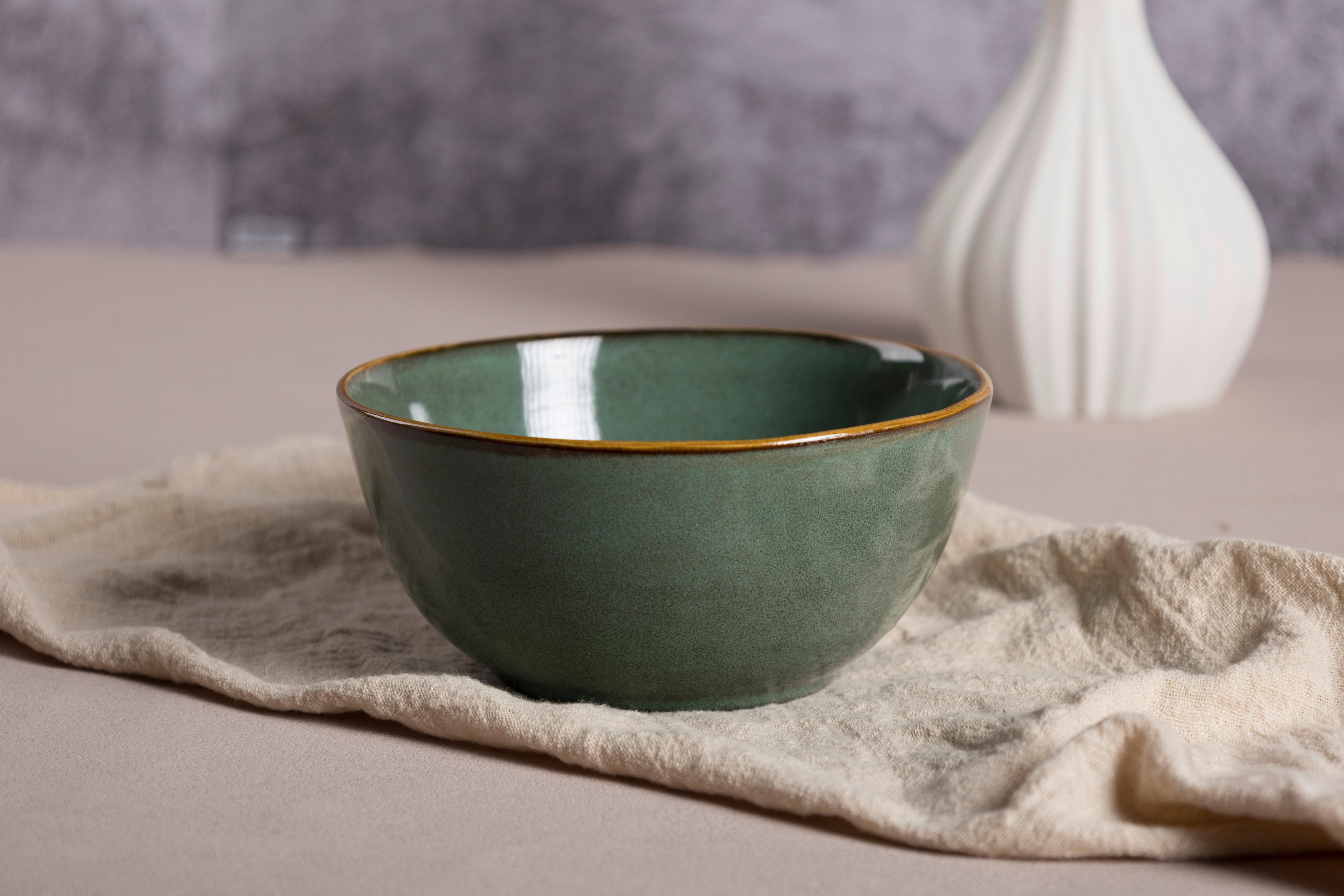 Schale grün Steinzeug D: ca. 15,2 cm Schale_Organic - grün (15,20cm)