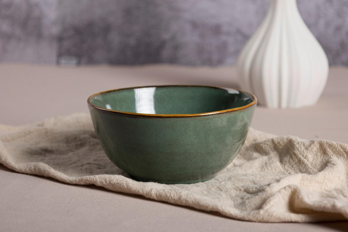 Schale grün Steinzeug D: ca. 15,2 cm Schale_Organic - grün (15,20cm)