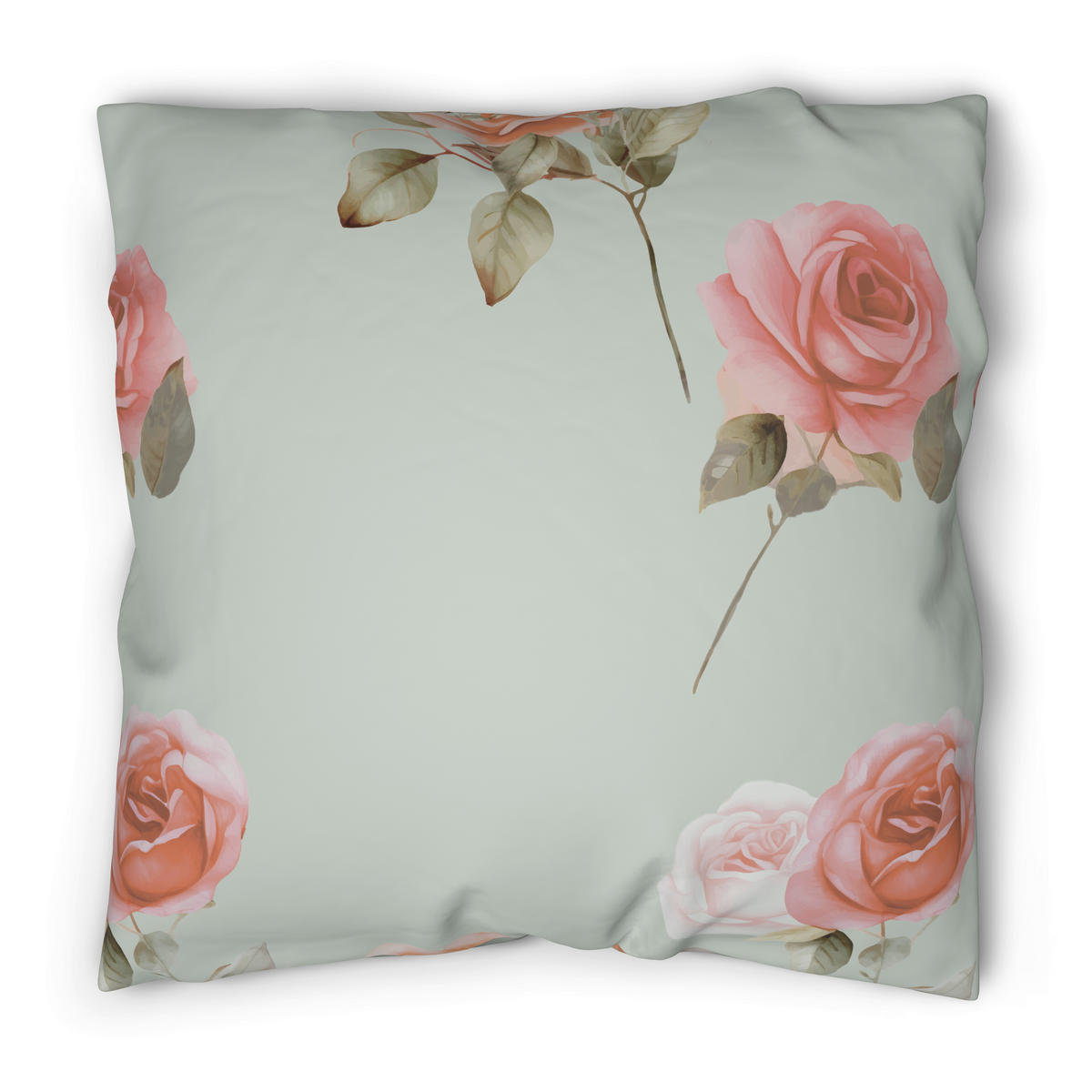 Microfaser Bettwäsche Bettwäsche_Microfaser Rosen - silber/rosa (135,00/200,00cm)