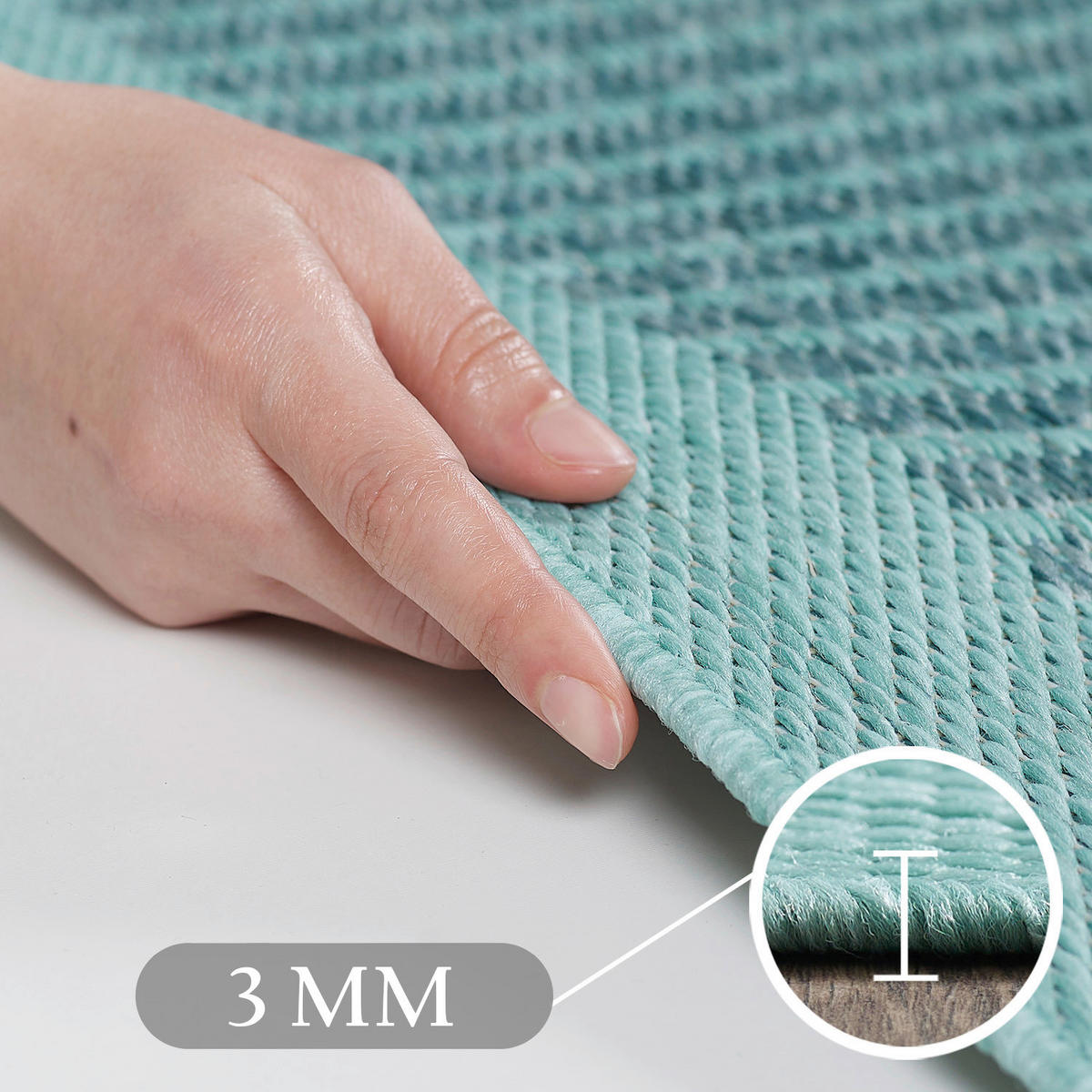 Ayyildiz Teppich GIZA blau B/L: ca. 120x170 cm GIZA - blau (120,00/170,00cm) - Ayyildiz