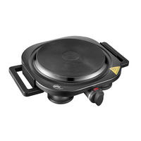Elta Einzelkochplatte EKP-105 schwarz Metall B/H/T: ca. 27x8x26 cm Einzelkochplatte_Elta EKP-105 - schwarz (27,00/8,00/26,00cm) - Elta
