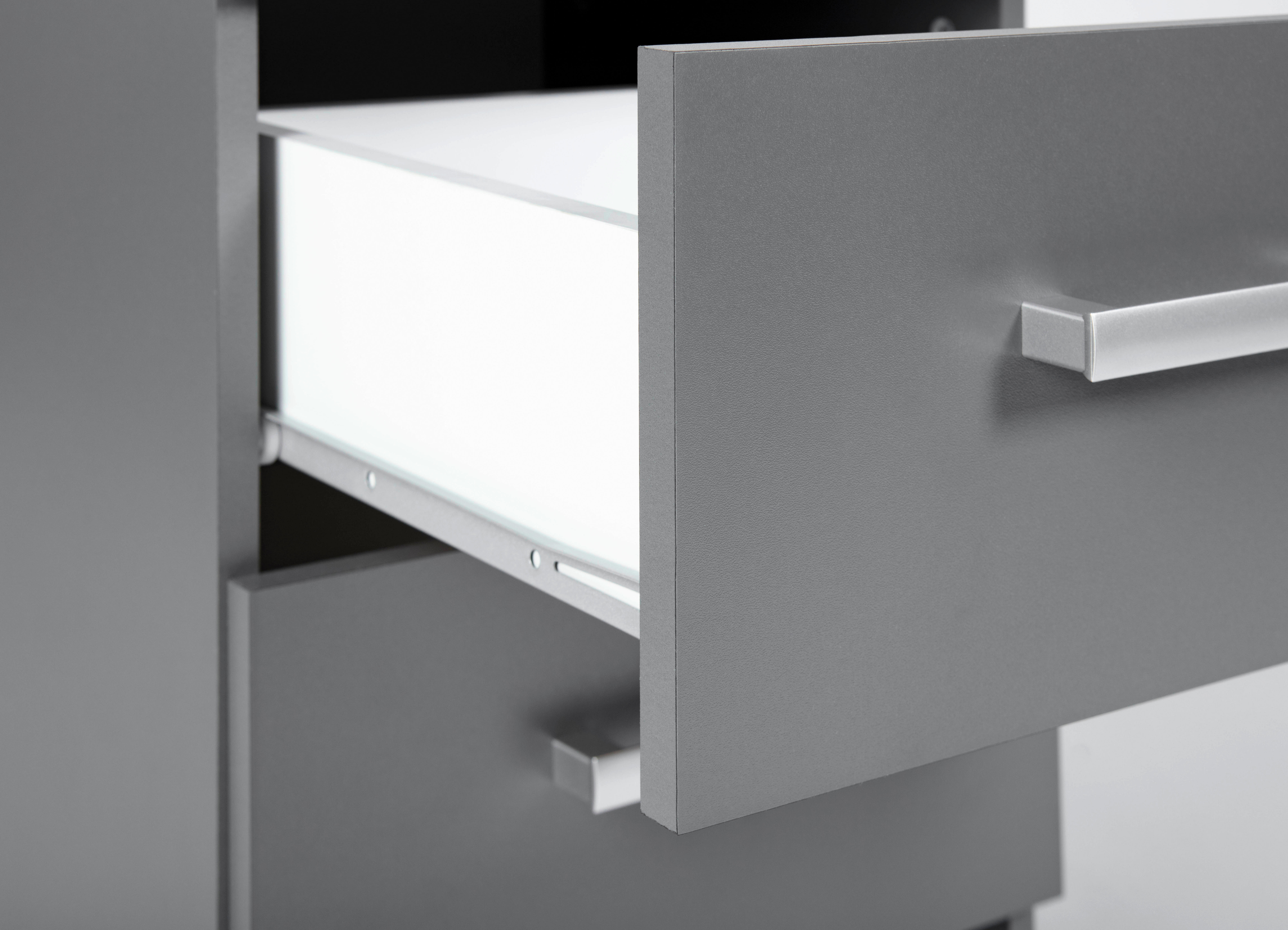 Kommode Elenzio Grafitgrau Optik B/H/T: ca. 41,2x50,8x40 cm Elenzio - (41,20/50,80/40,00cm) - Inter Link