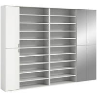 Garderobe PROJEKT X weiß weiß Hochglanz B/H/T: ca. 232x191x37 cm PROJEKT X - weiß (232,00/191,00/37,00cm) - xonox.home