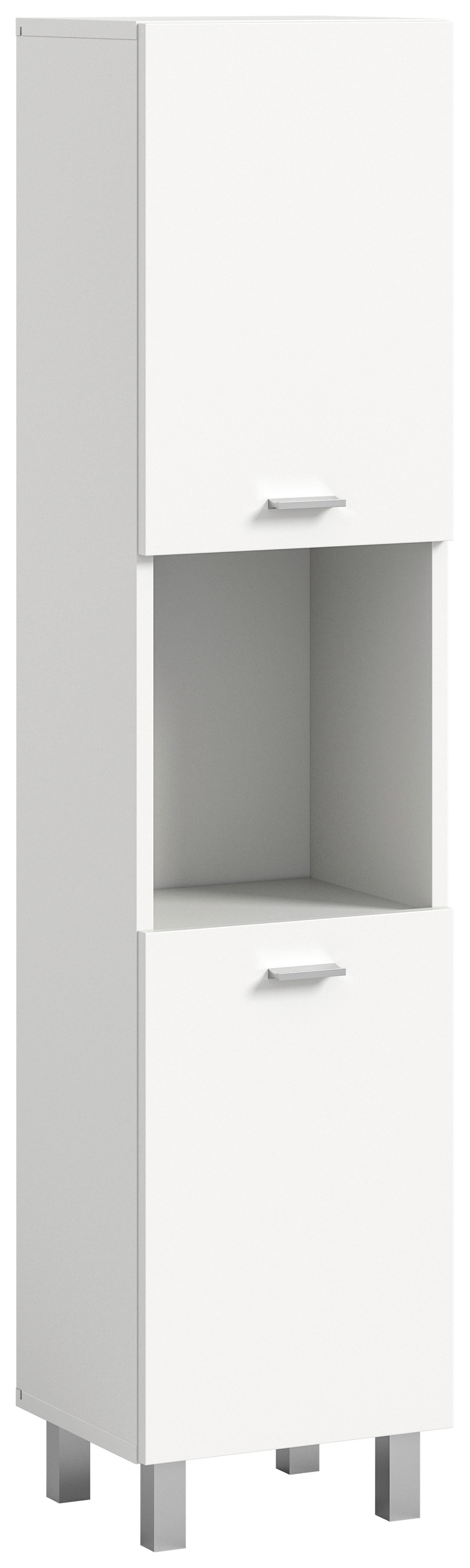 Badhochschrank BOSTON weiß B/H/T: ca. 30x125x29 cm BOSTON - weiß (30,00/125,00/29,00cm) - xonox.home