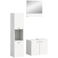 Badezimmer-Set BOSTON weiß B/H/T: ca. 102x186x33 cm BOSTON - weiß (102,00/186,00/33,00cm) - xonox.home