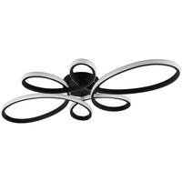 Trio LED-Deckenleuchte mattschwarz Metall B/H/L: ca. 7,5x45,5x83 cm LED-Deckenleuchte_Fly - mattschwarz (83,00/7,50/45,50cm) - Trio