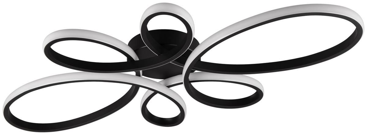 Trio LED-Deckenleuchte mattschwarz Metall B/H/L: ca. 7,5x45,5x83 cm LED-Deckenleuchte_Fly - mattschwarz (83,00/7,50/45,50cm) - Trio