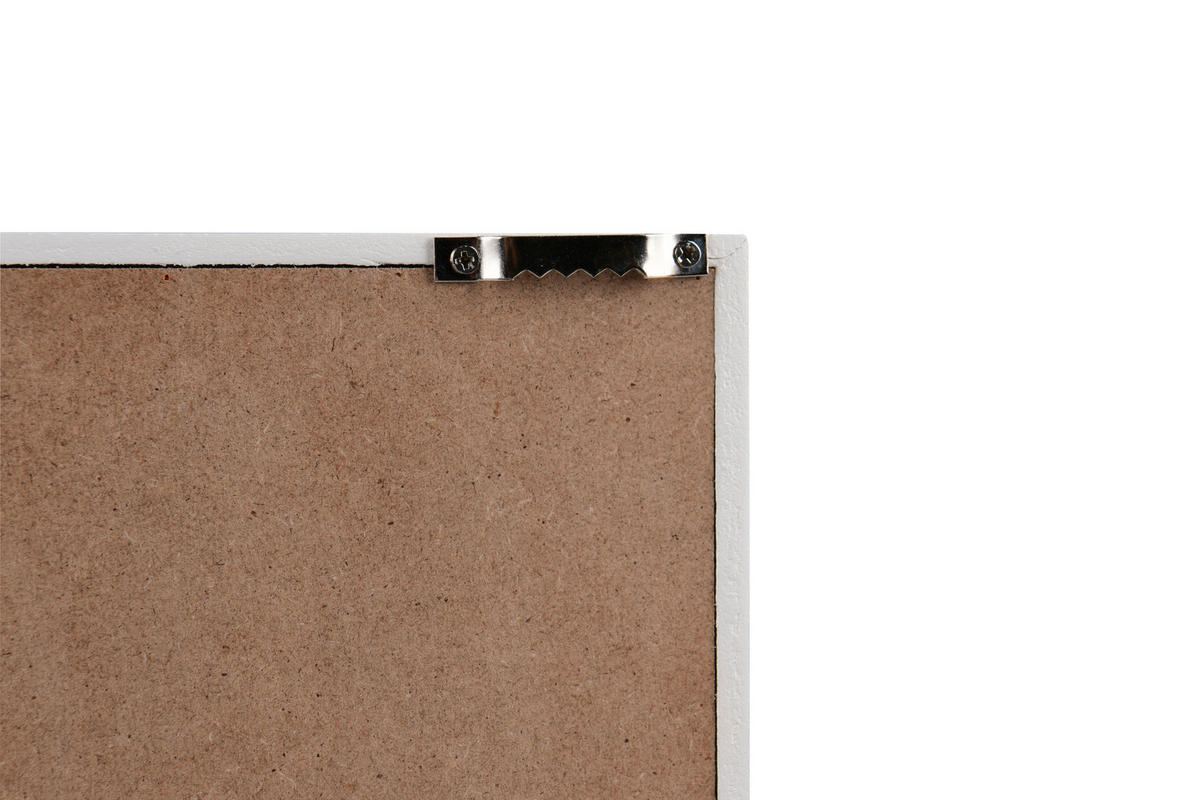Schlüsselkasten Saskia grau weiß MDF B/H/T: ca. 20x30x3 cm Saskia - weiß/grau (20,00/30,00/3,00cm)