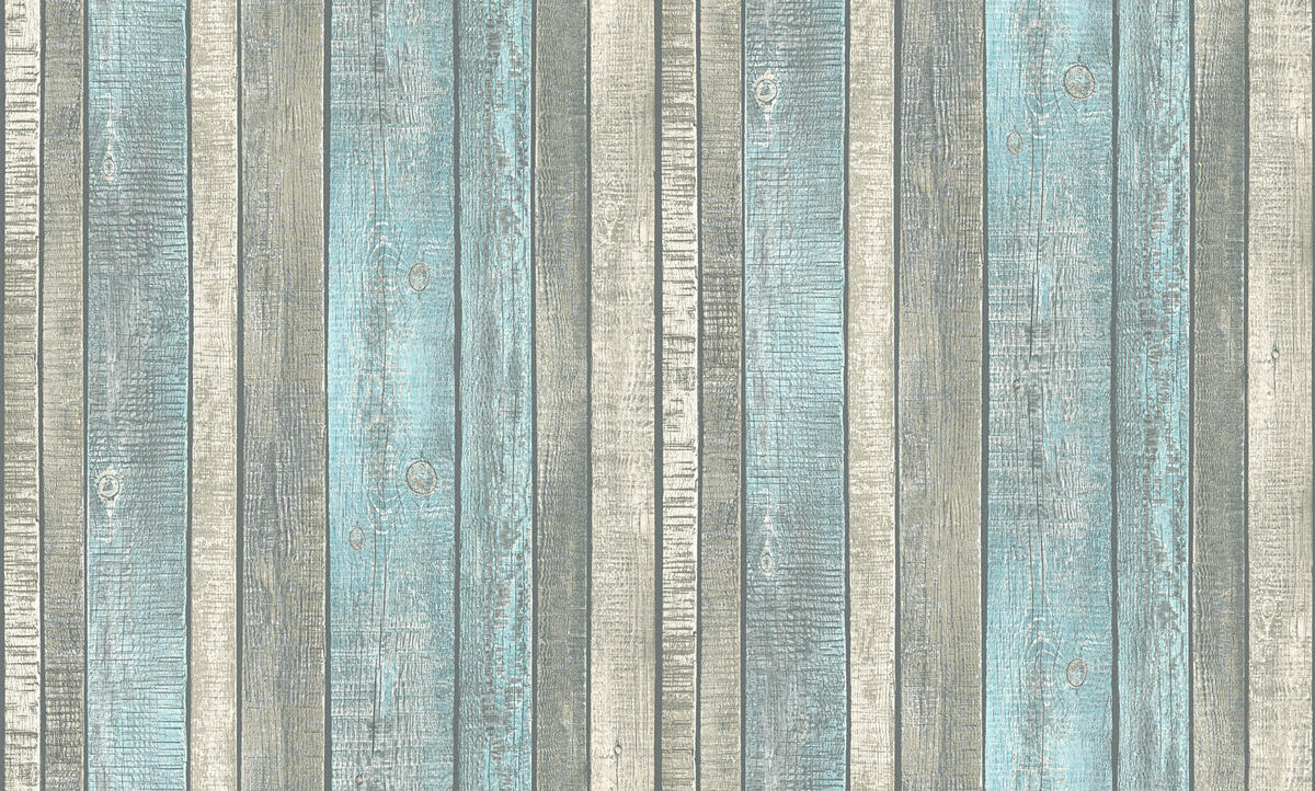 A.S.Creation Vliestapete Best of Wood`n Stone 2nd Edition Holzoptik blau grau B/L: ca. 53x1005 cm Best of Wood`n Stone 2nd Edition - blau/grau (53,00/1005,00cm) - A.S.Creation
