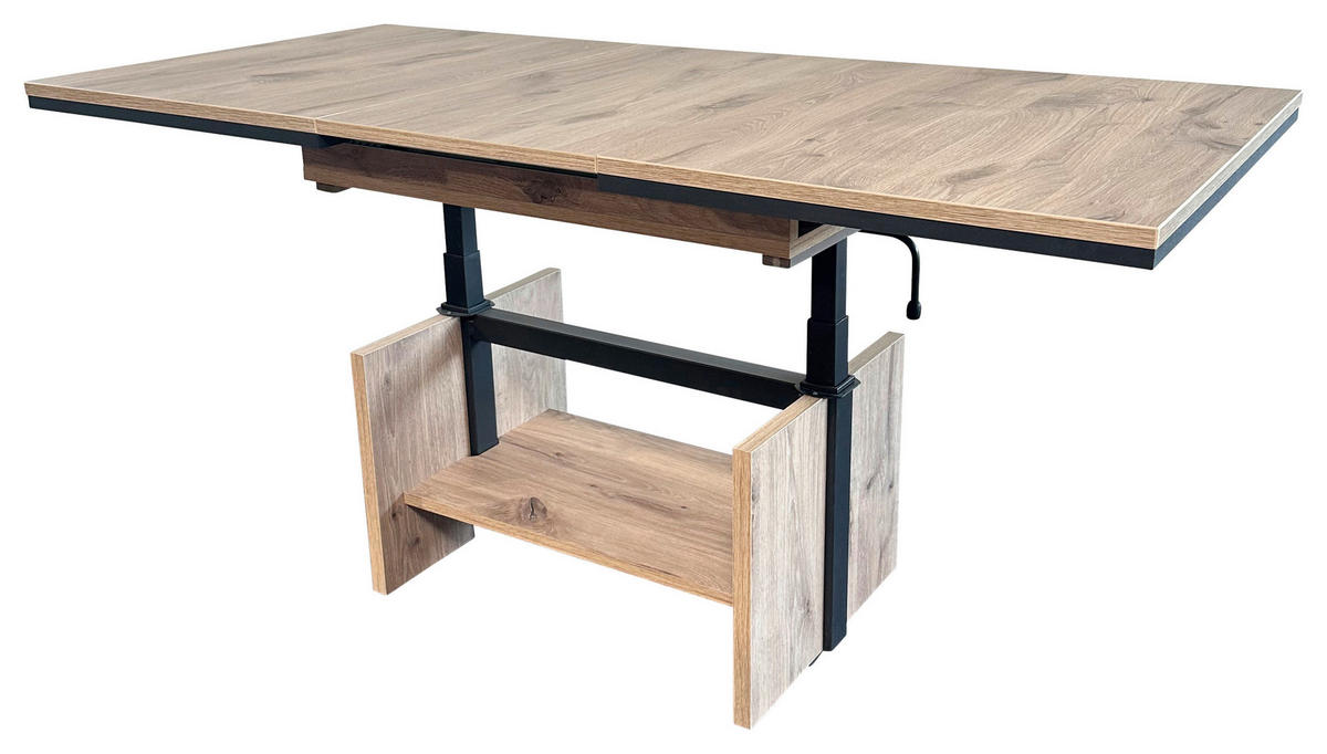 Couchtisch Ingo Eiche Viking Nachbildung B/H/T: ca. 110x53x70 cm Ingo - Eiche/anthrazit (110,00/53,00/70,00cm)