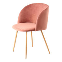 Stuhl Celina 100 2er rosa Microfaser B/H/T: ca. 54x84x56 cm Celina 100 2er - Eiche/rosa (54,00/84,00/56,00cm) - 360 Living