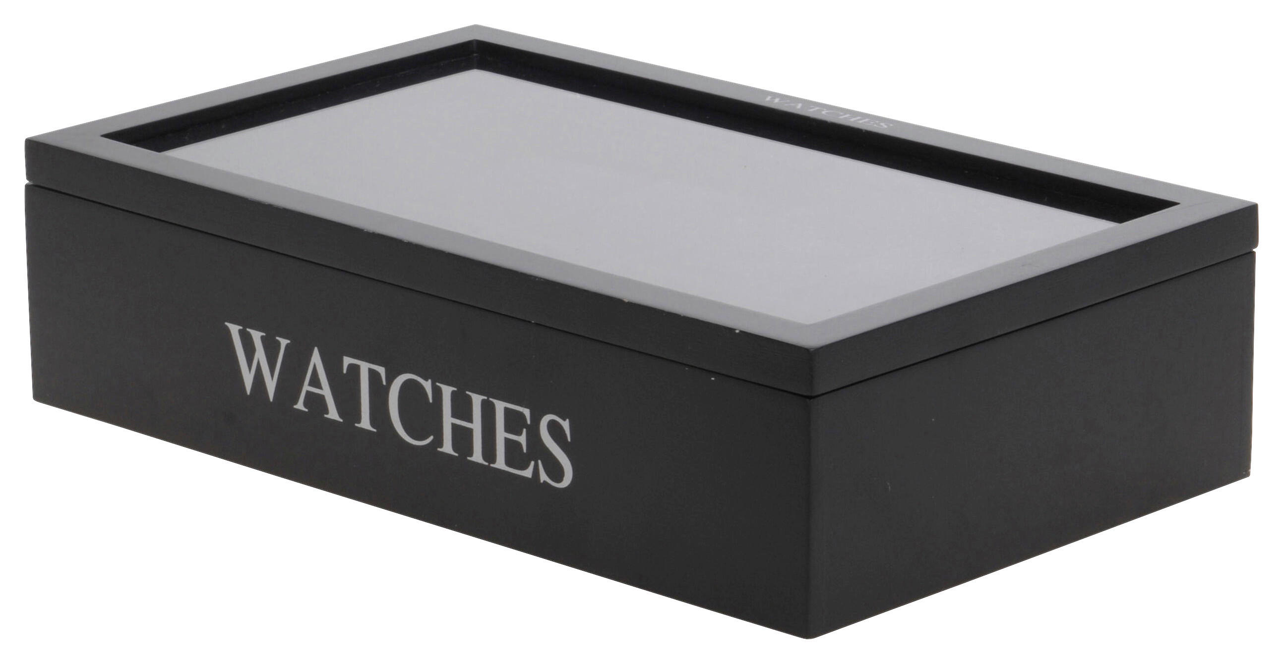 Uhrenbox schwarz Holz B/H/L: ca. 34,2x20,4x8,7 cm Uhrenbox - schwarz (8,70/34,20/20,40cm)
