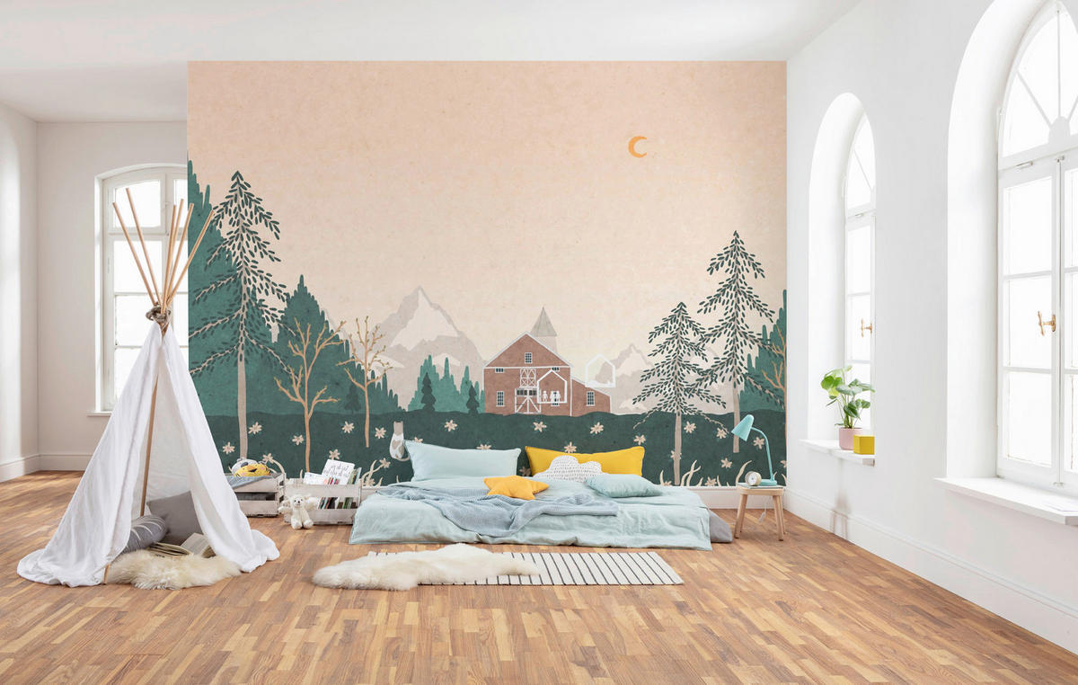 Komar Fototapete Little Farm B/L: ca. 400x280 cm Little Farm - (400,00/280,00cm) - Komar