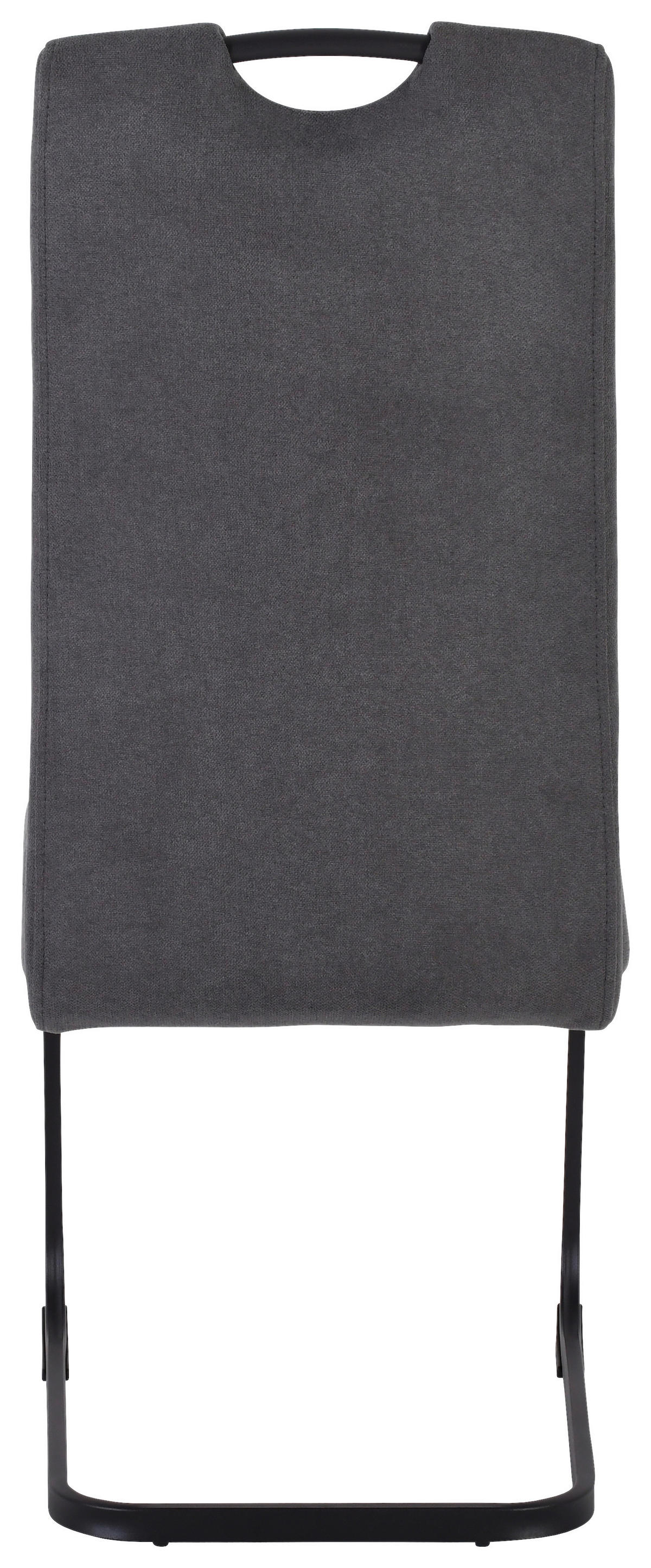 Schwingstuhl Margie dunkelgrau Microfaser B/H/T: ca. 46x104x61 cm Margie - schwarz/dunkelgrau (46,00/104,00/61,00cm)
