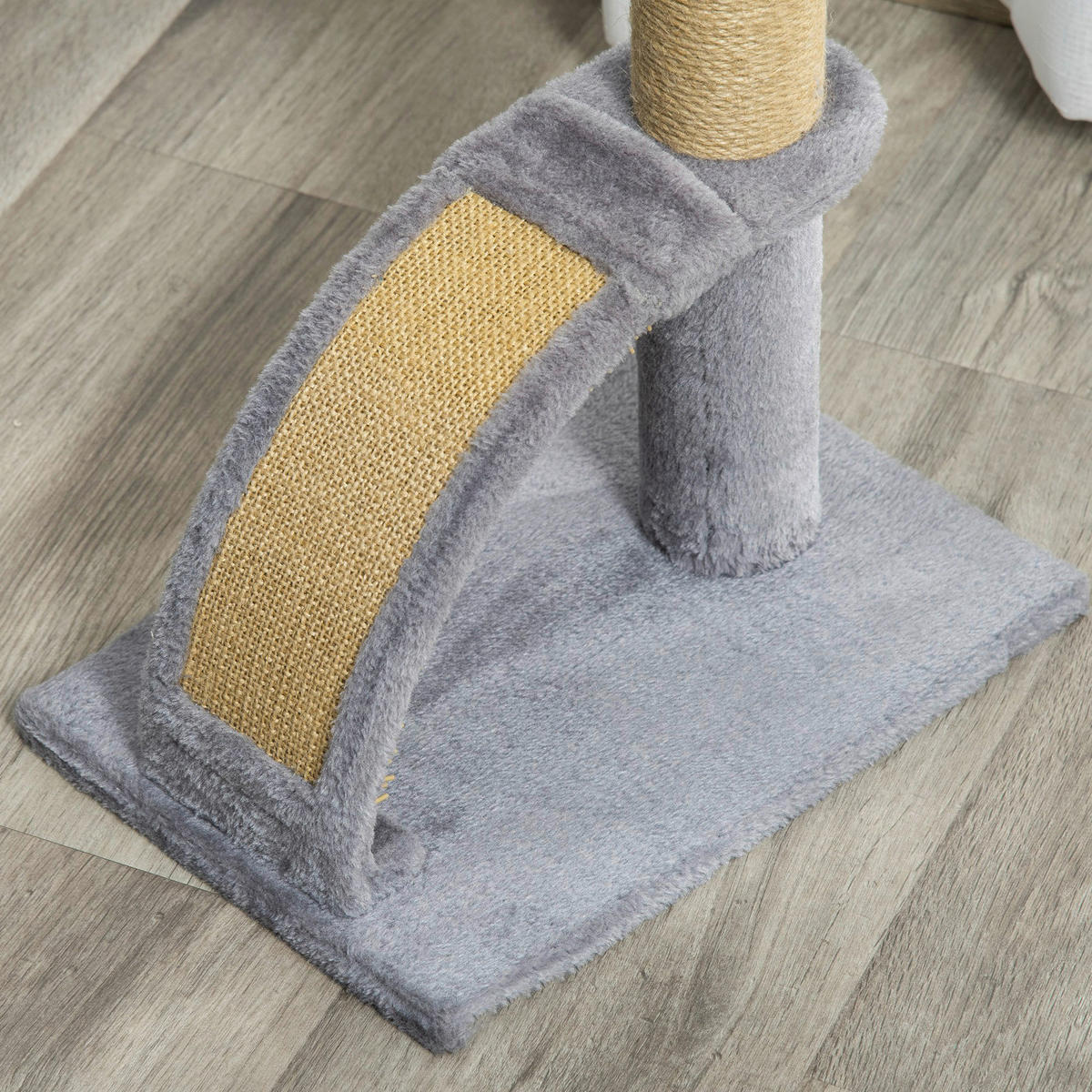 PawHut Kratzbaum grau Polyester B/H/L: ca. 24x43x34 cm Kratzbaum - grau (34,00/24,00/43,00cm) - PawHut