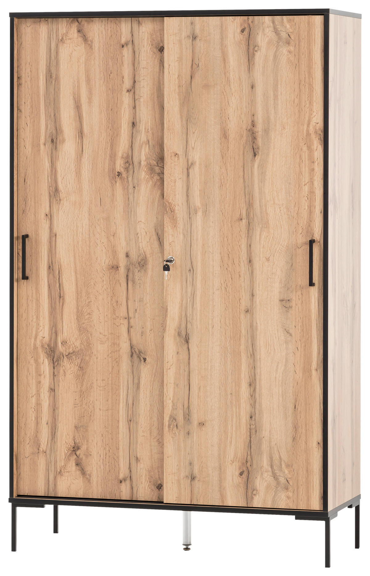 Hochschrank Serie 2000 Eiche Landhaus Nachbildung B/H/T: ca. 100,1x163,8x41 cm Serie 2000 - Eiche (100,10/163,80/41,00cm) - Möbelpartner