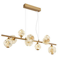 GLOBO LED-Pendelleuchte gold Metall B/H/L: ca. 101x34,5x150 cm LED-Pendelleuchte_Virina - gold (150,00/101,00/34,50cm) - GLOBO