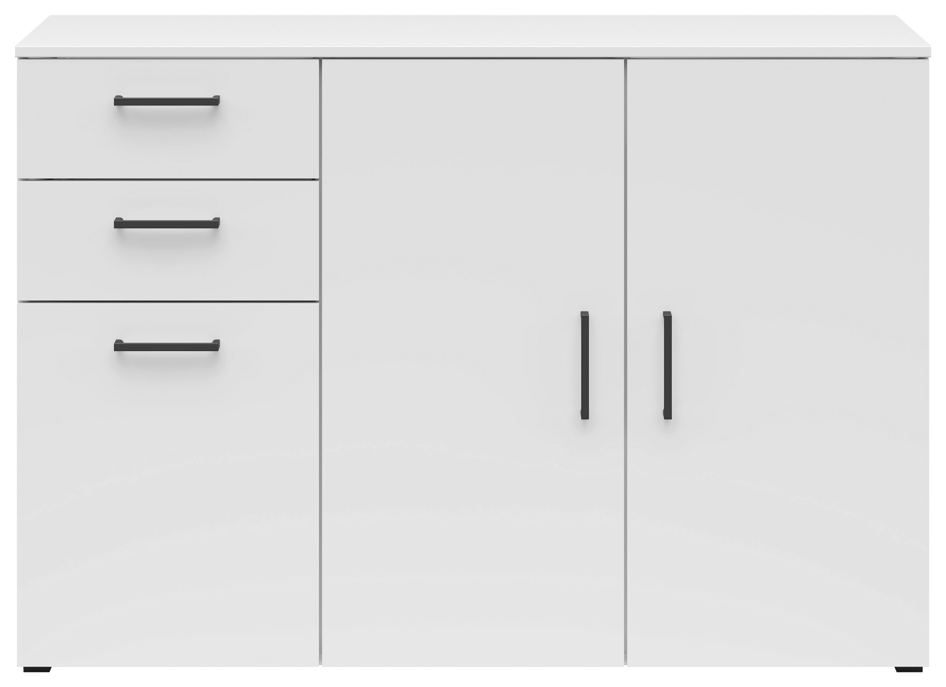 Kommode Multi-Stauraum Typ 28 weiß B/H/T: ca. 120x83x40 cm Multi-Stauraum Typ 28 - weiß (120,00/83,00/40,00cm)