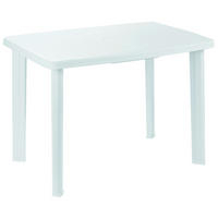 ProGarden Tisch Faretto weiß Kunststoff B/H/L: ca. 68x72x101 cm Faretto - weiß (101,00/68,00/72,00cm) - ProGarden