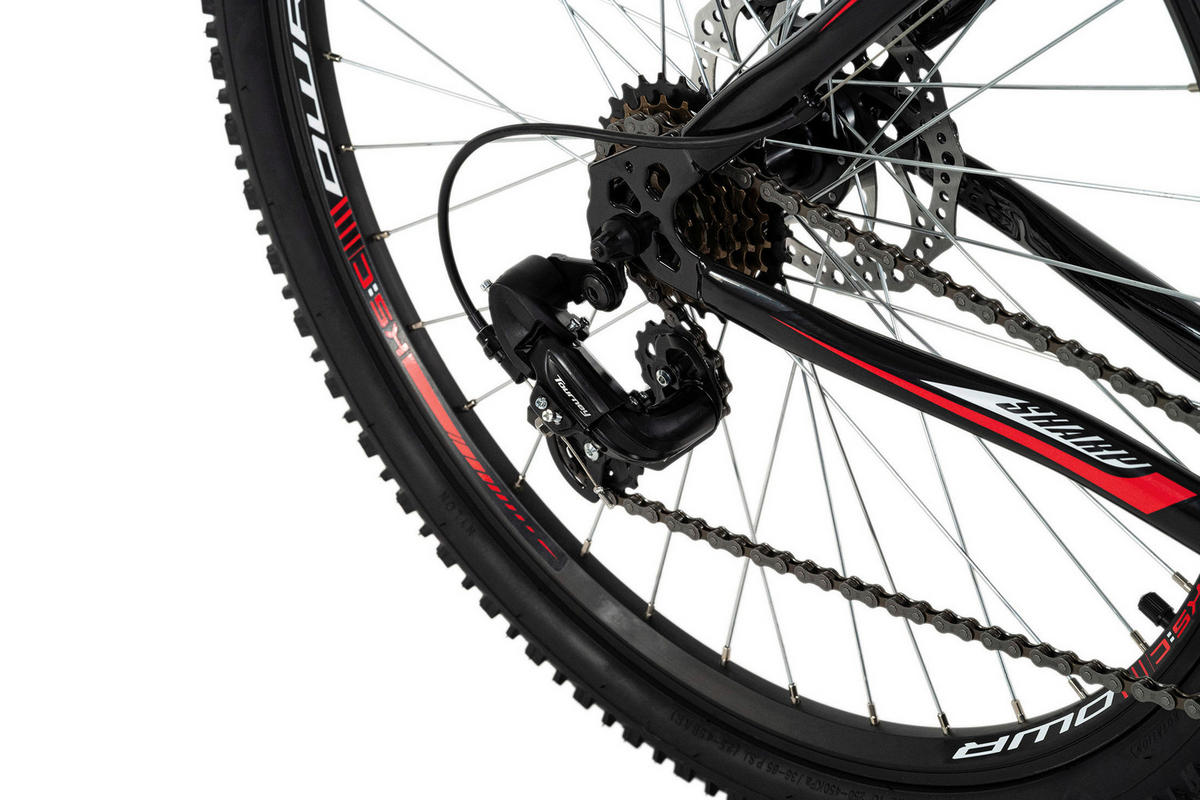 KS-Cycling Mountain-Bike Hardtail Sharp schwarz ca. 26 Zoll Sharp - rot/schwarz (46,00cm) - KS-Cycling
