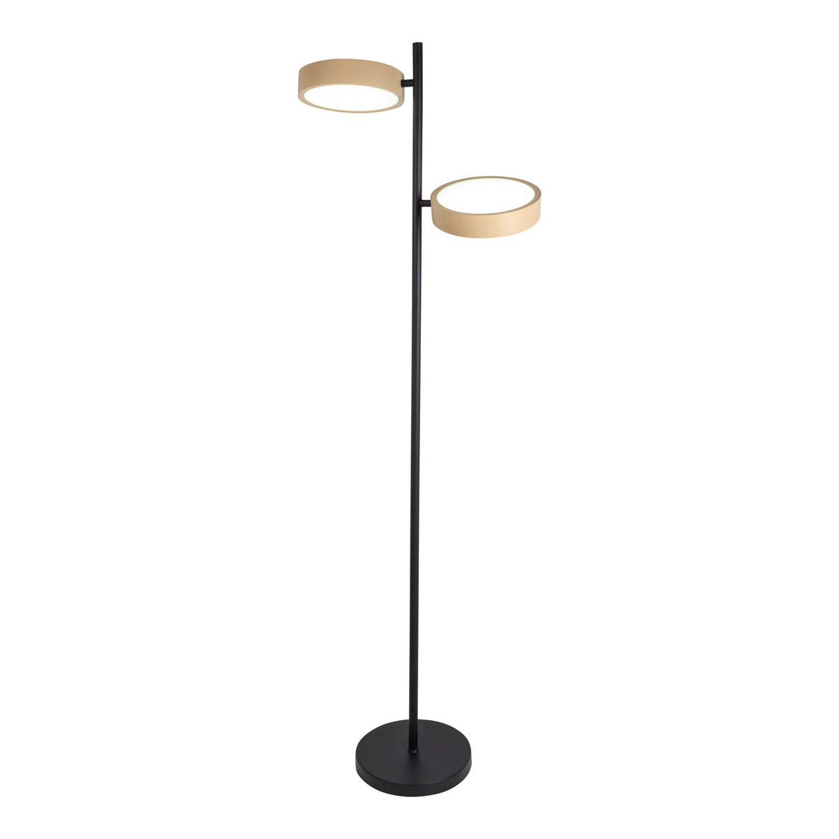 Näve Leuchten LED-Stehleuchte beige Kunststoff Metall B/H/T: ca. 53x165x28 cm TESSA - beige (53,00/165,00/28,00cm) - Näve Leuchten