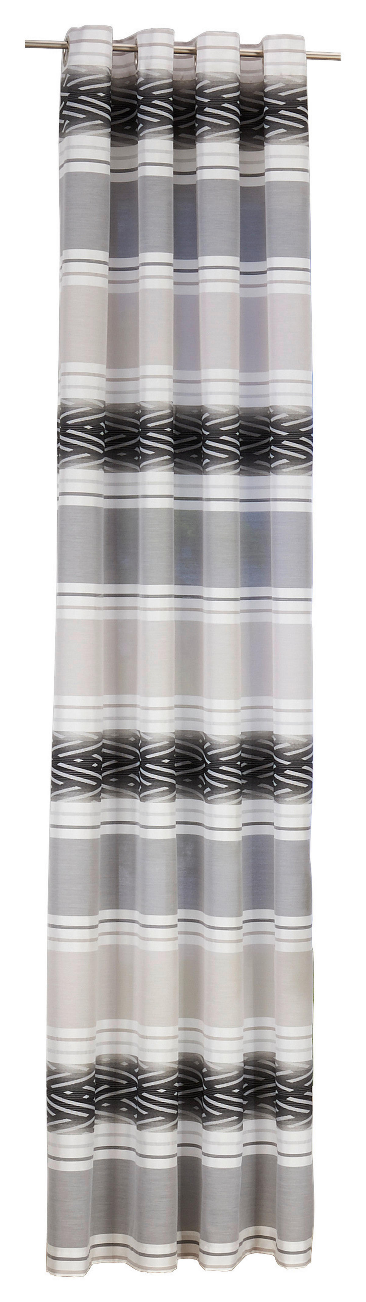 POCOline Ösenvorhang Sharon anthrazit B/L: ca. 140x245 cm Sharon - anthrazit (140,00/245,00cm) - POCOline