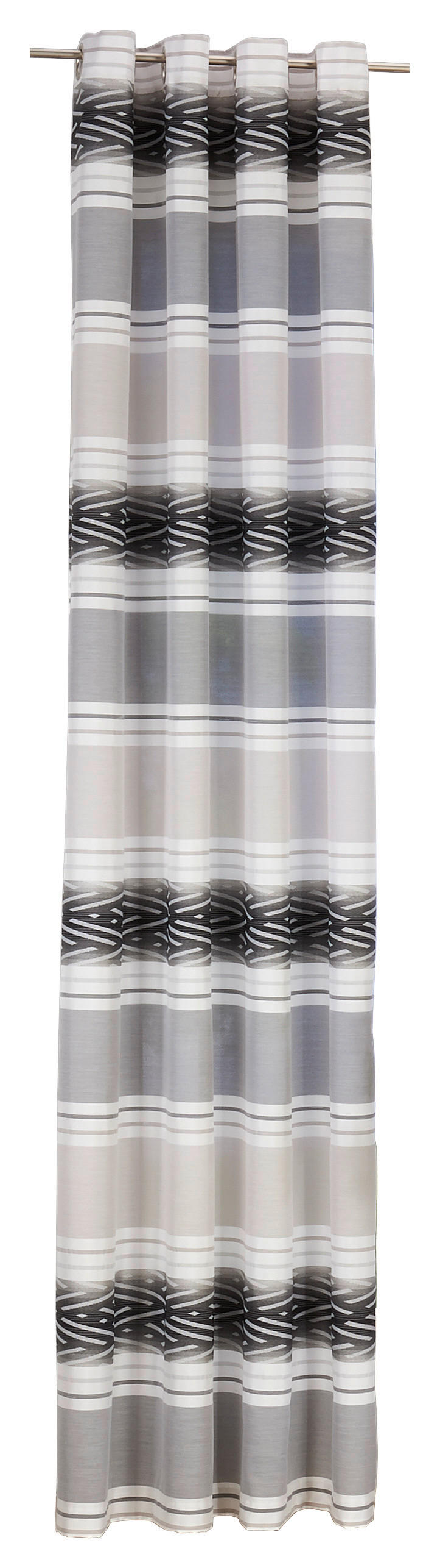 Thumbnail - POCOline Ösenvorhang Sharon anthrazit B/L: ca. 140x245 cm