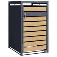 AXI Outdoor Living Mülltonnenbox Lucas braun B/H/L: ca. 80x116x68 cm Lucas - braun (68,00/80,00/116,00cm) - AXI Outdoor Living