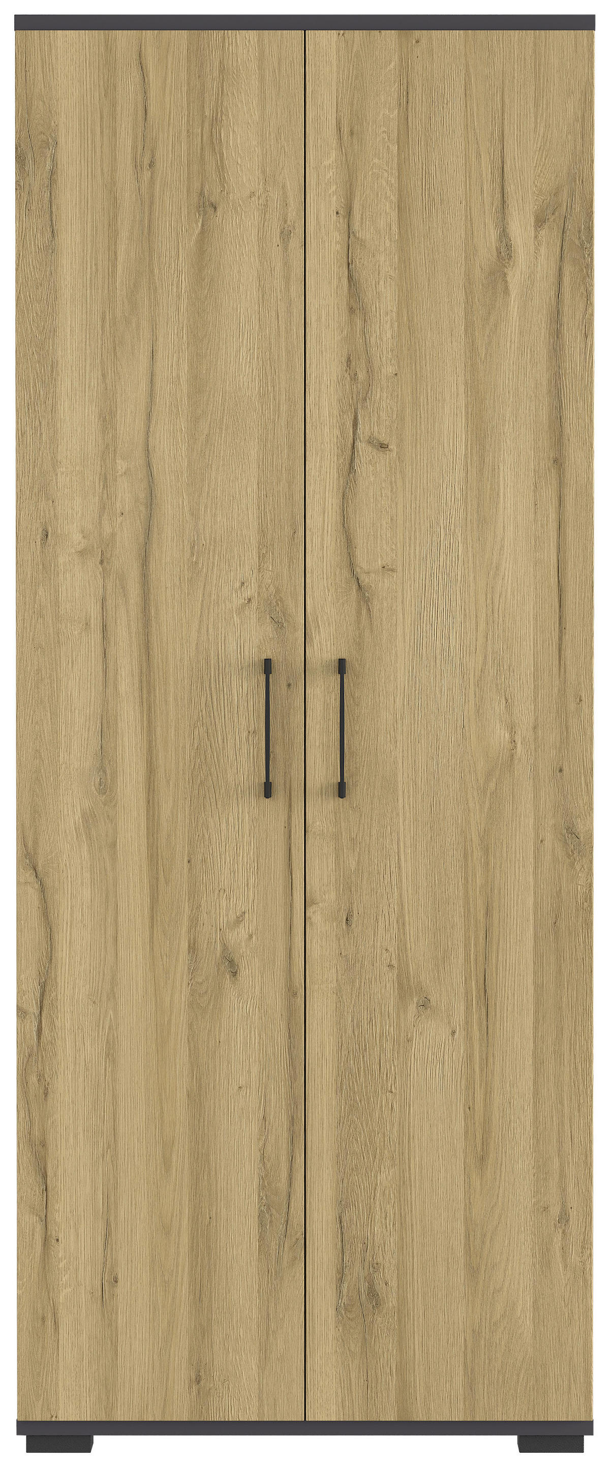 Aktenschrank 4250-564 Eiche Grand-Son Nachbildung Graphit B/H/T: ca. 80x200x40 cm 4250-564 - Eiche/Graphit (80,00/200,00/40,00cm) - Germania