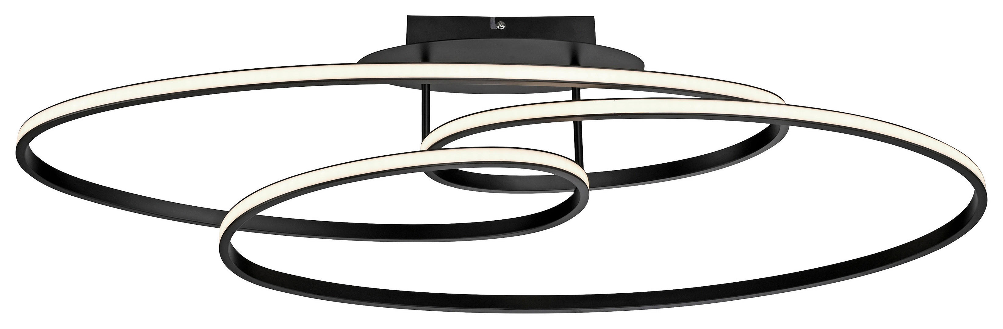 Just Light LED-Deckenleuchte schwarz B/H/L: ca. 30,5x22,5x81 cm LED-Deckenleuchte_Lumaca - schwarz (81,00/30,50/22,50cm) - Just Light