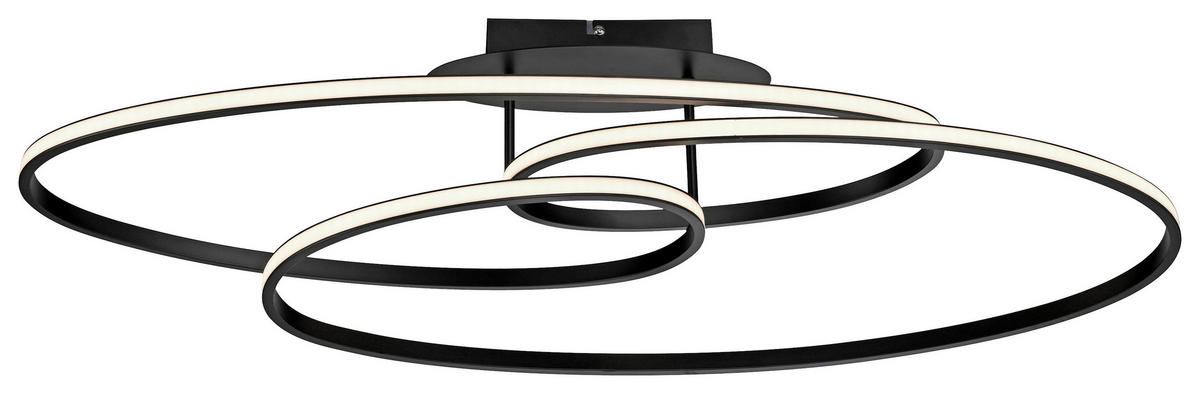 Just Light LED-Deckenleuchte schwarz B/H/L: ca. 30,5x22,5x81 cm LED-Deckenleuchte_Lumaca - schwarz (81,00/30,50/22,50cm) - Just Light