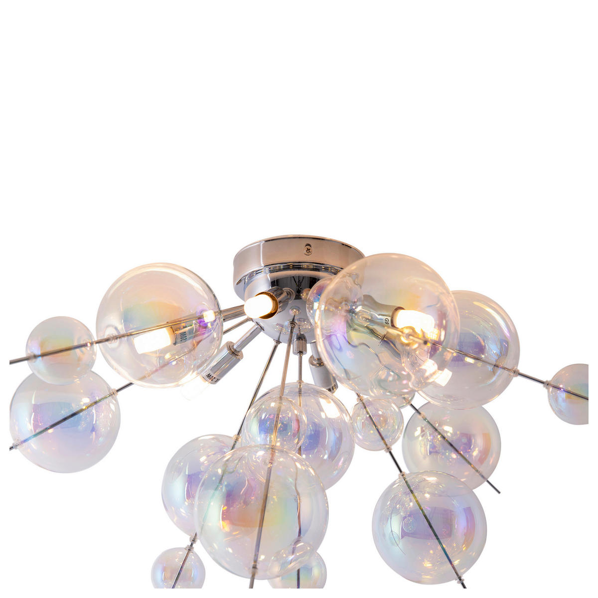 Näve Leuchten Deckenleuchte 1085130 multicolor Metall Glas B/H/T: ca. 57x38x57 cm G9 6 Brennstellen Explosion - multicolor (57,00/38,00/57,00cm) - Näve Leuchten