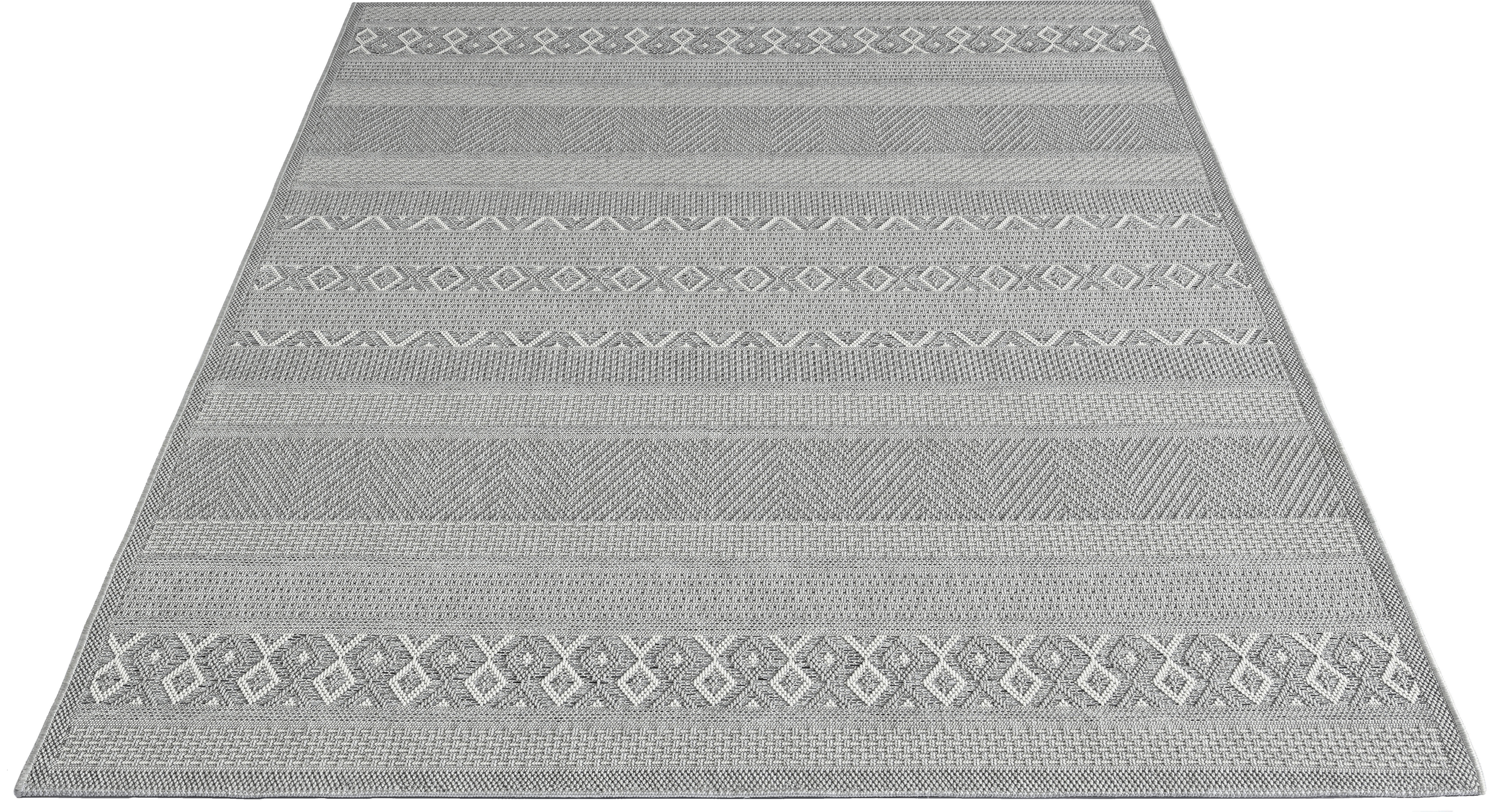 Merinos Teppich Ottowa grau B/L: ca. 80x150 cm Ottowa - grau (80,00/150,00cm) - Merinos