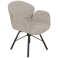 Sessel Bristol, 2er-Set beige Metall Microfaser B/H/T: ca. 62x83x66 cm Bristol, 2er-Set - beige (62,00/83,00/66,00cm) - Hela