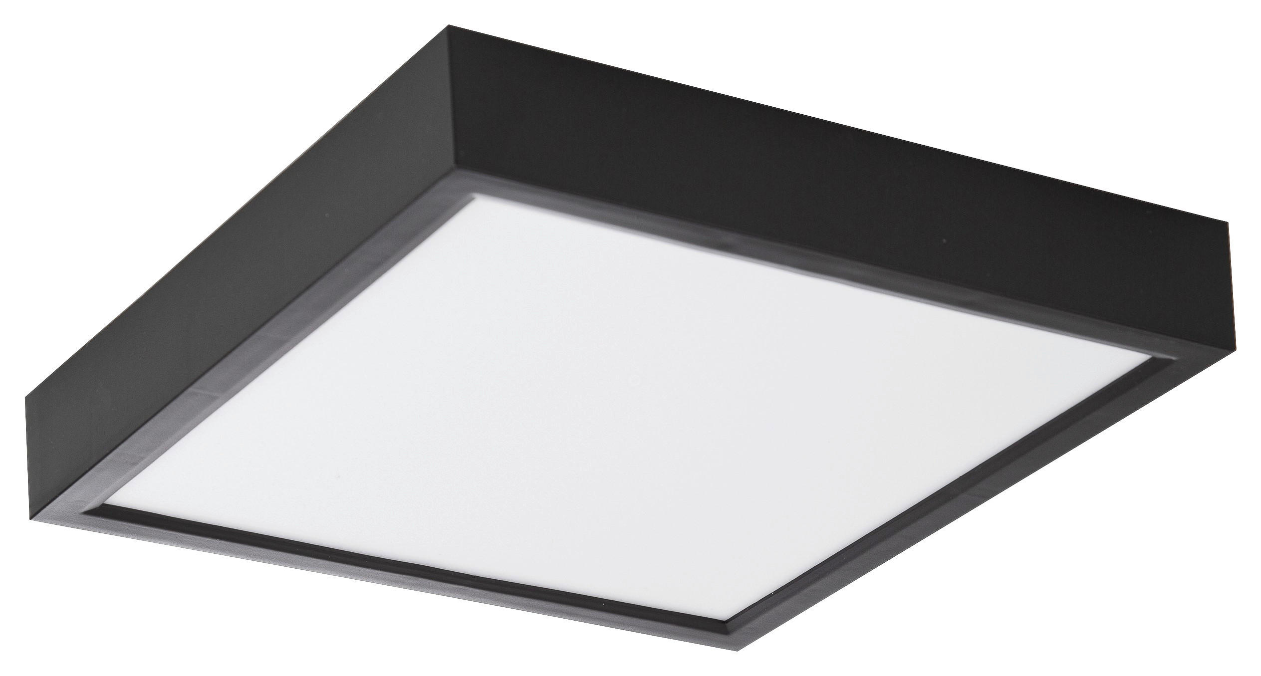Nowa LED-Deckenleuchte 61043008 schwarz Kunststoff B/H/T: ca. 30x3,6x30 cm PUCCY - schwarz (30,00/3,60/30,00cm) - Nowa