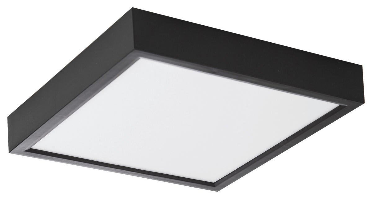 Nowa LED-Deckenleuchte 61043008 schwarz Kunststoff B/H/T: ca. 30x3,6x30 cm PUCCY - schwarz (30,00/3,60/30,00cm) - Nowa