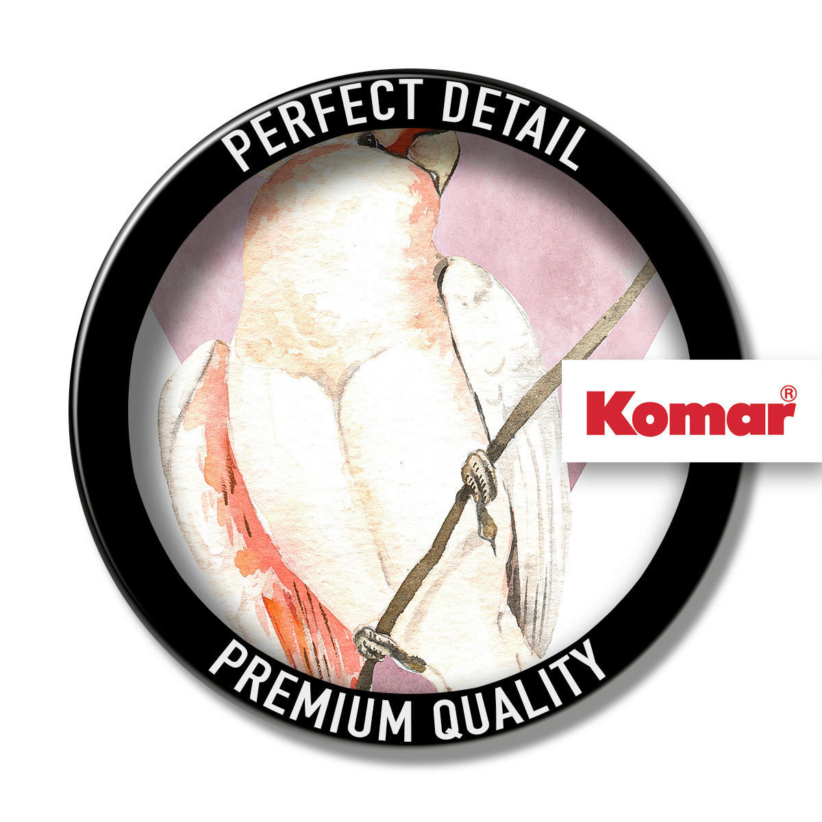 Komar Poster Cute Cacadoo Vögel B/L: ca. 30x40 cm Cute Cacadoo - (30,00/40,00cm) - Komar