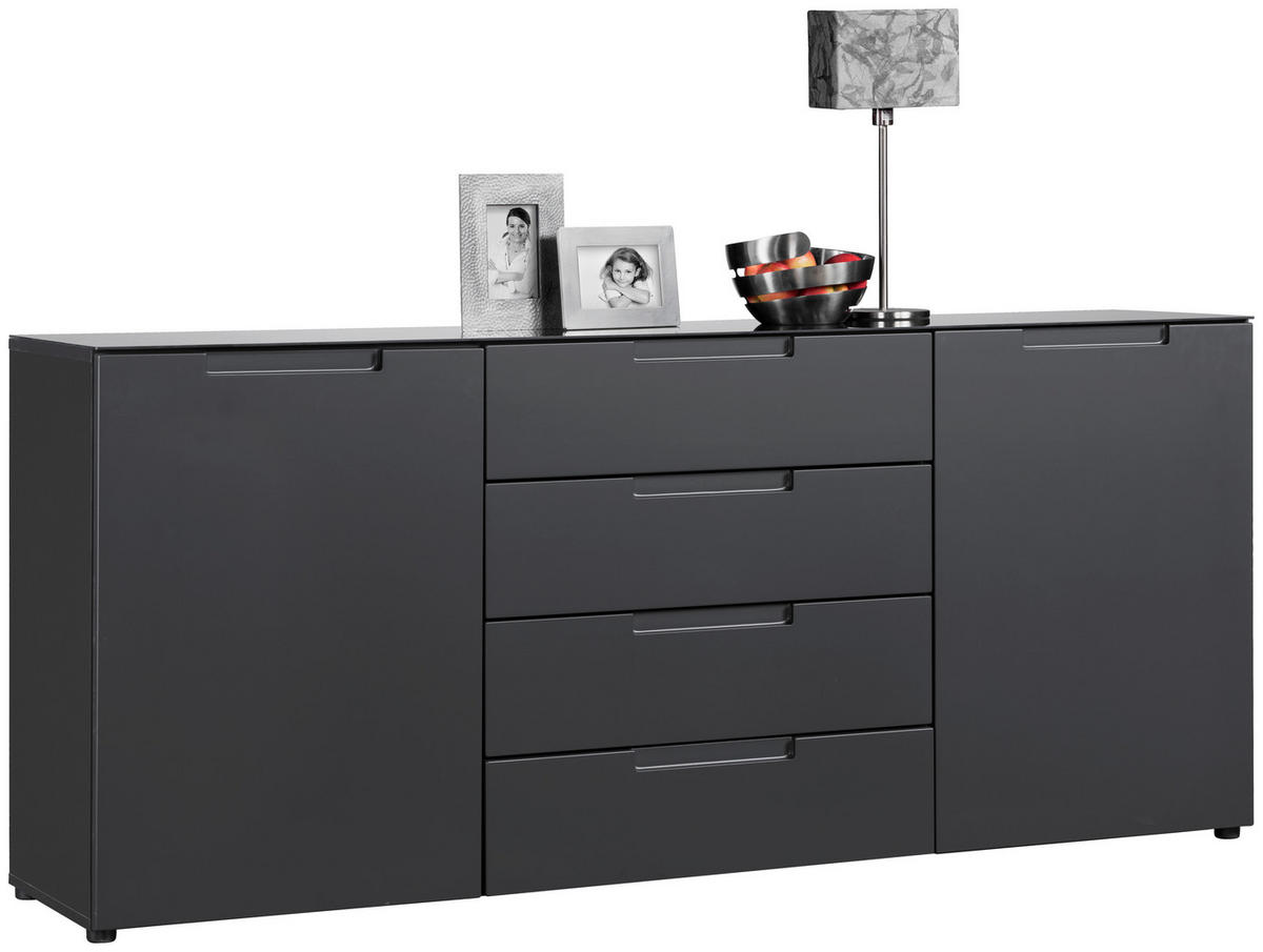 Kommode Mailand anthrazit B/H/T: ca. 180x79x40 cm Mailand - anthrazit (180,00/79,00/40,00cm)
