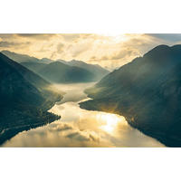 Komar Fototapete Gold Mountains B/L: ca. 400x250 cm Gold Mountains - (400,00/250,00cm) - Komar